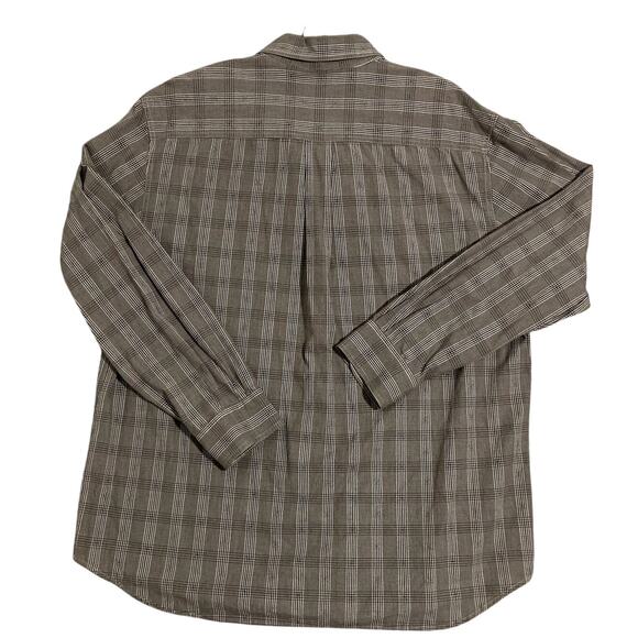 Nat Nast Luxury Original Shirt Men's XL Brown Plaid Elbow Patch Dress Preppy - Picture 3 of 10